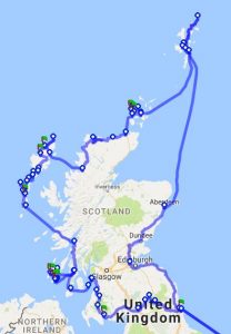 Geplante Schottland Rundtour